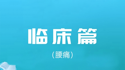 2026中医医术确有专长临床篇-（腰痛-汤药）