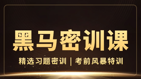 2025药学专业知识（一）-黑马密训课（直播）